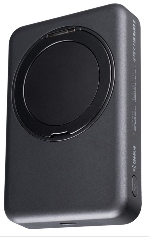 Повербанк Gelius HOLDIX Magnetic Wireless Charge 15W GP-PBW302 10000 mAh black (00000100988)
