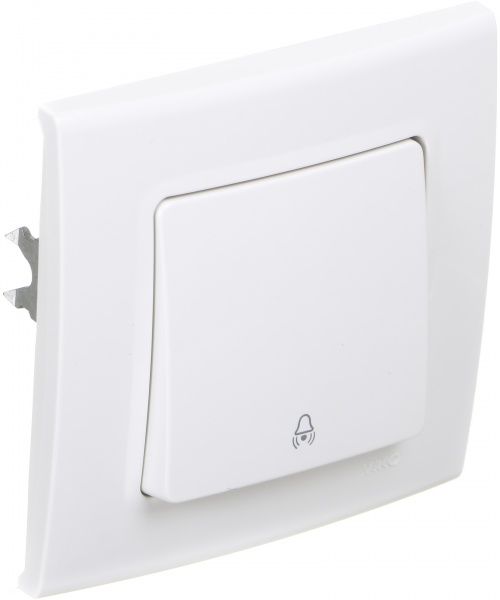 Кнопка автоматического дверного замка кнопочный одноклавишный Viko Linnera без подсветки 10 А 250В белый 90400006