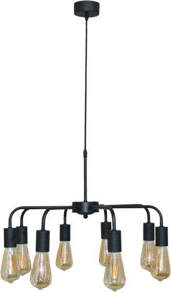 Люстра потолочная Геотон НПБ 02-8х60-921 Веро-8 8x60 Вт E27 черный 