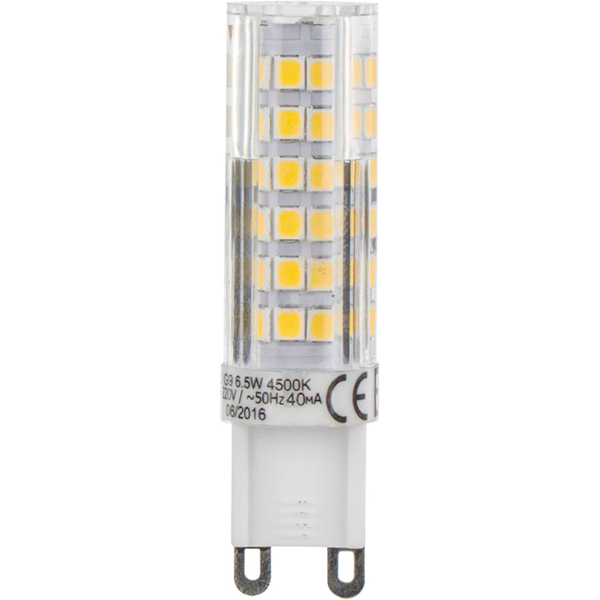 Лампа світлодіодна Светкомплект 6.5 Вт капсульна прозора G9 220 В 4500 К 