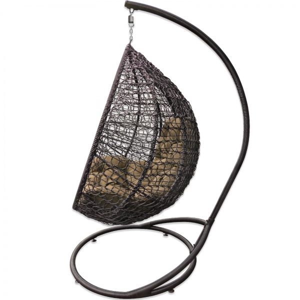 Кресло-кокон Bagland 1200х750х1050 мм с подушкой коричневый (22990)