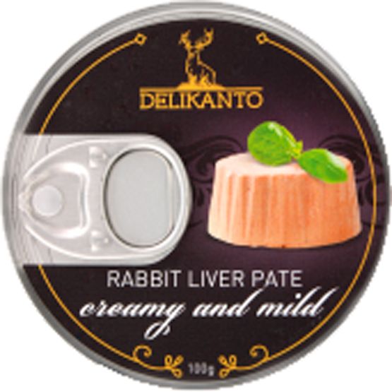 ПаштетТМ Delikanto из печени кролика сливочный 100 г (4751025310150)