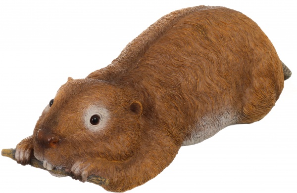 Фигура садовая плавающая Бобер 35x16x10 см MG2686400