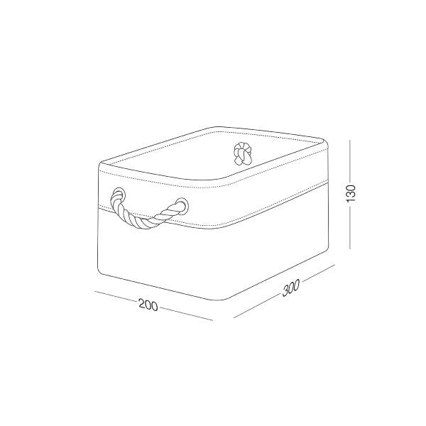 Ящик для хранения MVM TH-10 S GRAY/WHITE 130x200x300 мм