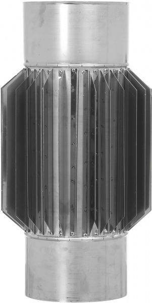 Радіатор 0,5 м димохідний 1 мм нерж Ф180 мм LIRA-LTD 