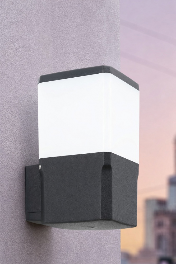 Светильник уличный настенный FUMAGALLI Virgilio Applique Opal E27 8,5 Вт IP55 черный