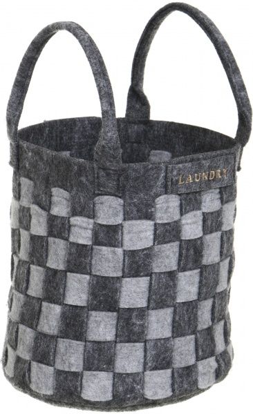 Корзина интерьерная Michelson h27 d23 серая 