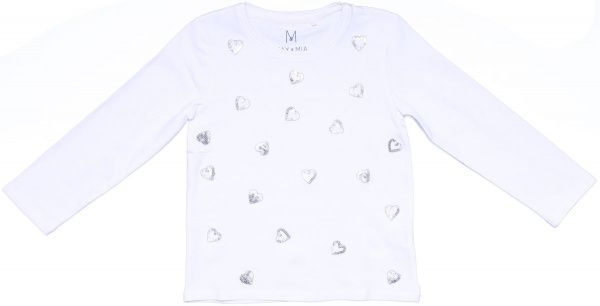 Футболка для дівчаток MAX&MIA 3H3903 р.116 білий 