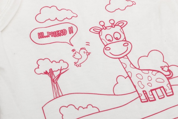 Боди для девочки Модний Карапуз р.68 бело-розовый 303-00023-2 