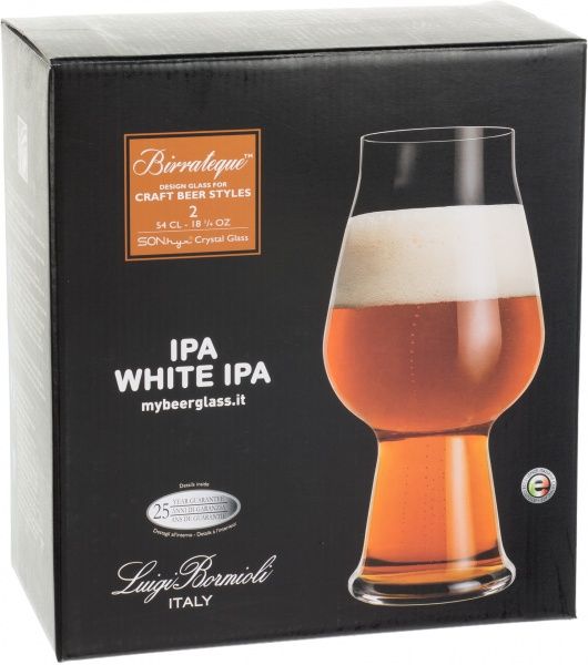 Набор бокалов для пива Birrateque Ipa/White 540 мл 2 шт. Luigi Bormioli