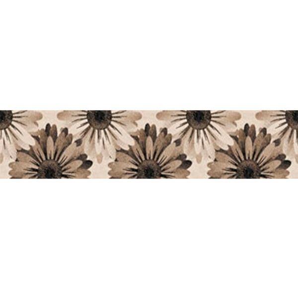 Бордюр Golden Tile Petrarca Flower бежевий 300x60 мм