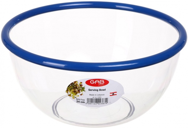 Салатник с ободком 24 см в ассортименте 3924100000 GAB Plastic