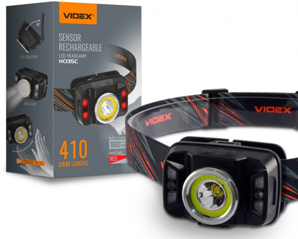 Фонарь налобный Videx светодиодный VLF-H035C 410Lm 5000K