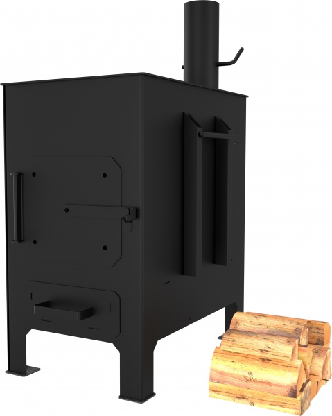 Піч-буржуйка Сталева БПС-540 D=100