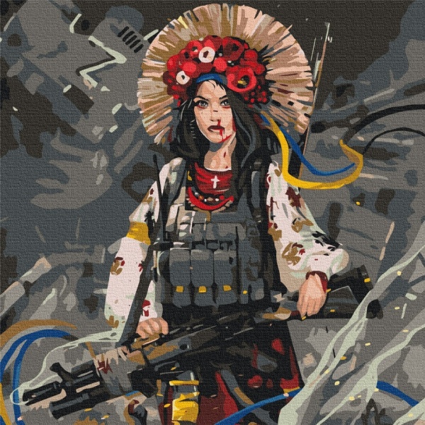 Картина за номерами На захисті свободи ©Станіслав Лунін PBS53113M 50х50 см Brushme 