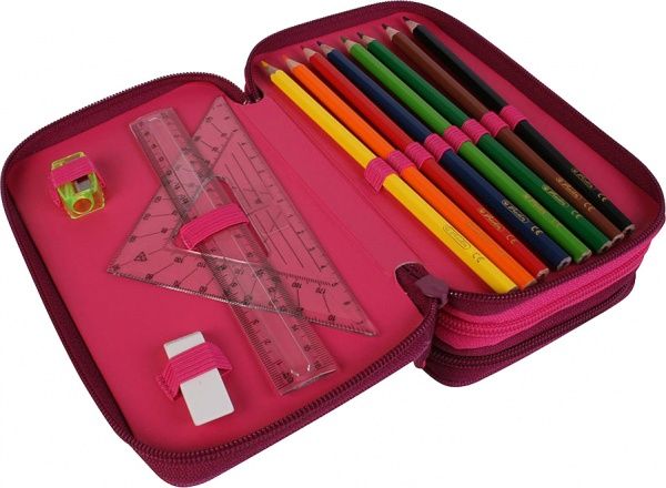 Пенал 31 предмет Triple Ballerina Herlitz розовый