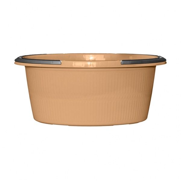 Таз пластиковый Sanja IPPI 60х40х25 см бежевый с ручками 30 л 