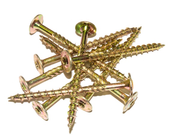 Шуруп конструкционный с прессшайбой 6x80 мм желтый цинк