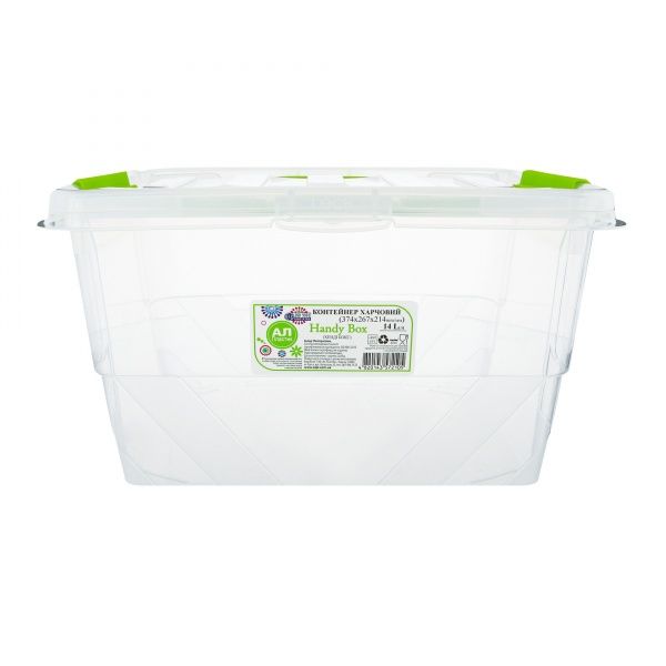 Контейнер с кришкой Ал-Пластик «Handy Box» 14 л 214x267x374 мм