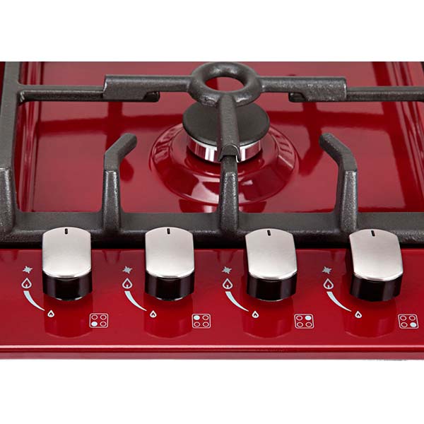 Варильна поверхня газова Pyramida PFE 643 Luxe burgundy