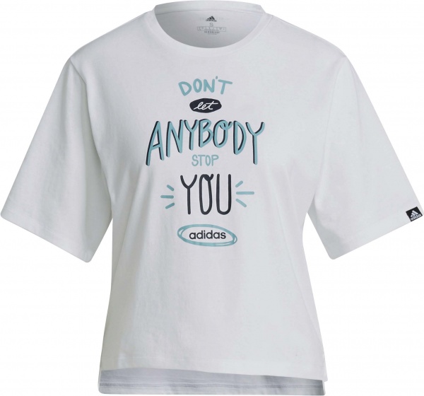 Футболка Adidas W DNT STP G T GS4156 р.XS біло-зелений