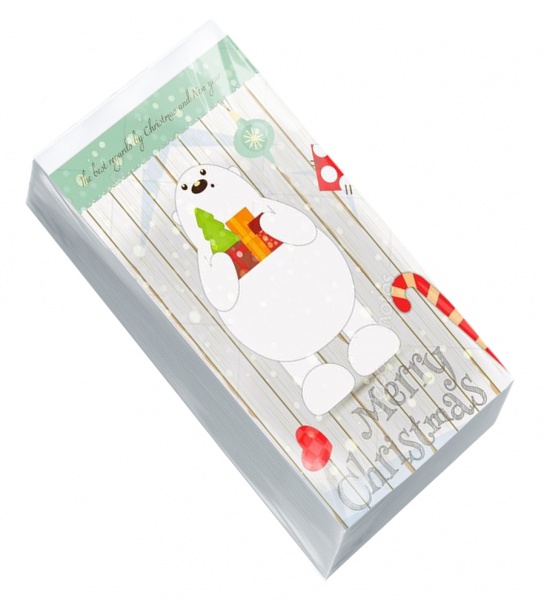 Салфетки столовые Альбатрос Новогодняя абстракция 33х33 см 25 шт.