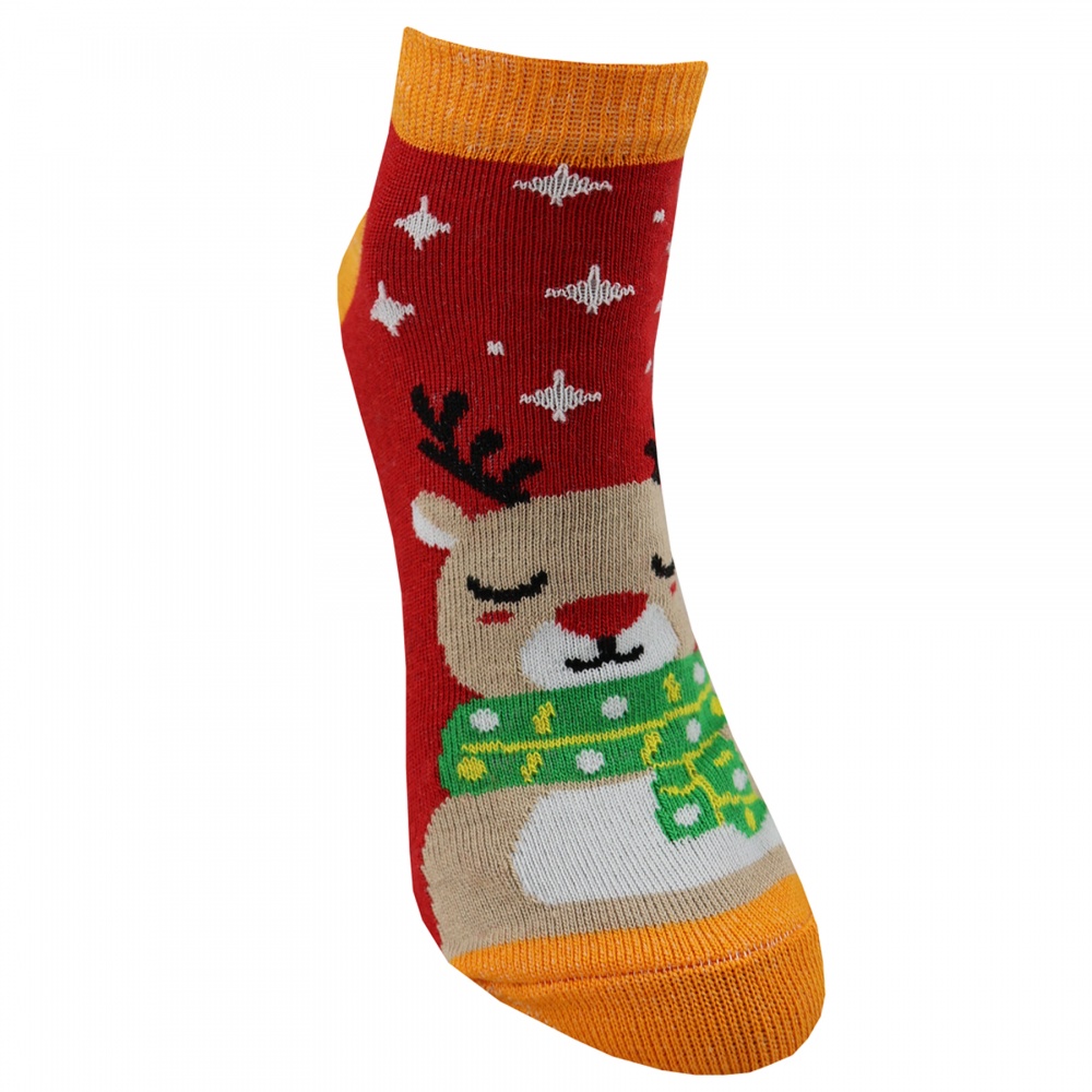 Шкарпетки дитячі унісекс Premier Socks Спокійний Рудольф р. 18–20 червоний