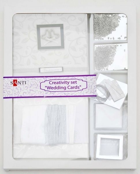Набор для творчества Свадебные открытки на укр. языке 14,5x14,5 см Santi 