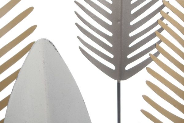 Декор настенный Wood 72x138,5 см темно-серыйзолотистый 