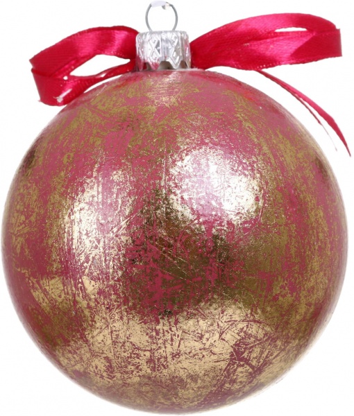 Шар новогодний Декупаж d 80 мм в ассортименте