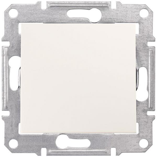 Вимикач вологозахищений одноклавішний Schneider Electric Sedna без підсвітки 10 А 250В IP44 кремовий