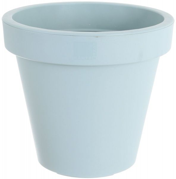 Горшок для цветов 35 см круглый светло-зеленый 