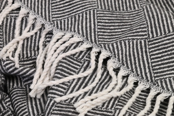 Плед Валенсия Parquet 140x200 см темно-серый Vladi 