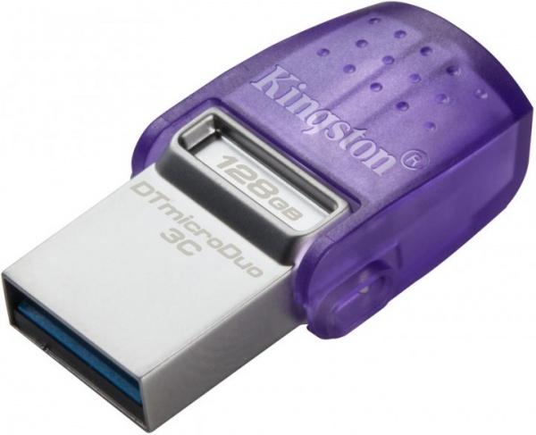 Флешпам'ять USB Kingston DataTraveler MicroDuo 3С 128 ГБ USB 3.2 USB Type-C violet (DTDUO3CG3/128GB) 