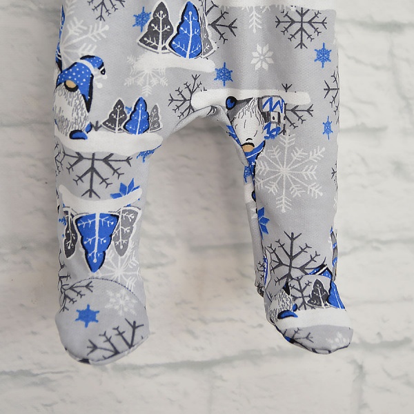 Ползунки ясельные Blanka Гномы р.62 синий 110073 