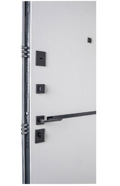 Дверь входная Abwehr АМ (547+251) 086 Л (АЦС + Б) антрацит/белый 2050x860 мм левая