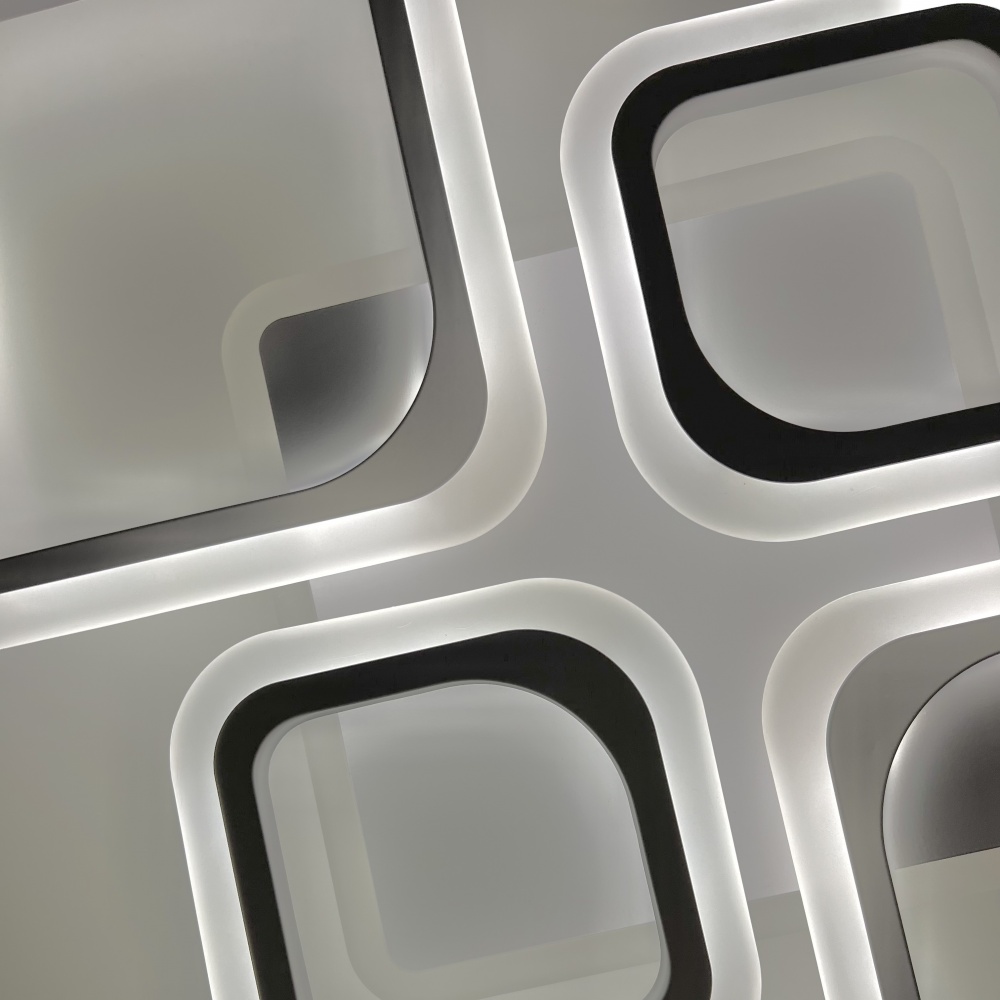 Люстра світлодіодна Luminaria 90 Вт LED-модуль білий OVAL RGB 90W 5S WHITE