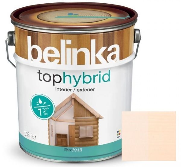 Лазур Belinka Tophybrid №11 білий шовковистий глянець 2,5 л