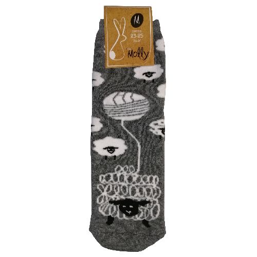 Носки Молли Овечки р. 23-25 серый 1 пар 