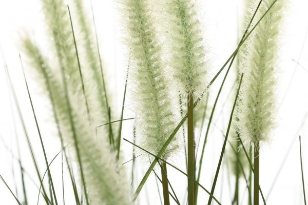 Растение искусственное Гребенник в металлическом горшке 69 см зеленый