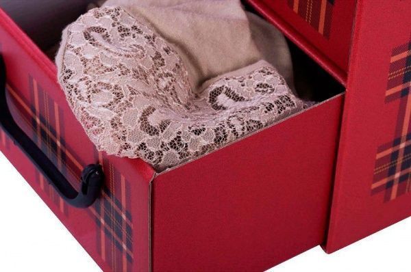 Комод картонный Клетка 250x440x250 мм