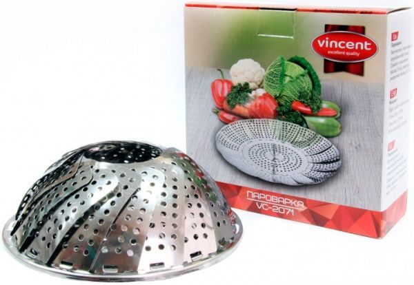 Пароварка складная металлическая VC-2071 Vincent