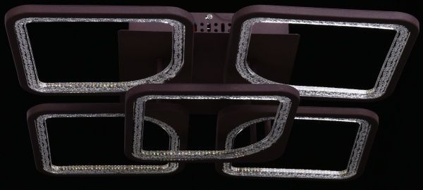 Люстра потолочная Victoria Lighting черный с белым Foxy/PL5 