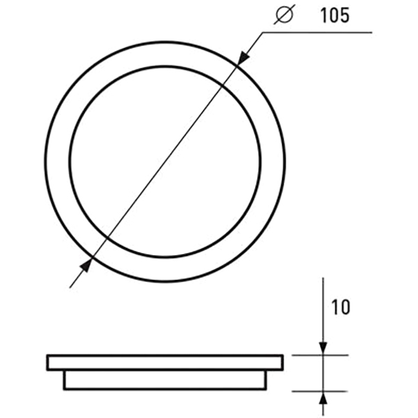 Светильник точечный Eurolamp Downlight Orange R 2 шт./уп. 6 Вт 4000 К оранжевый 
