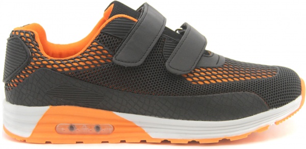 Кроссовки для мальчика UTSH-K5103 р.28 черный с оранжевым 
