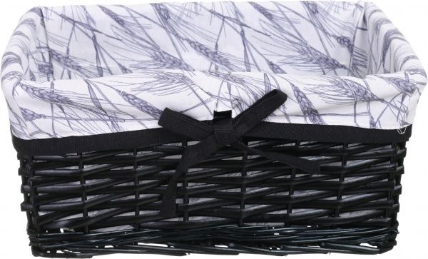 Корзинка плетеная Tony Bridge Basket с текстилем 34х26х15 см HQN20-3AB-4 