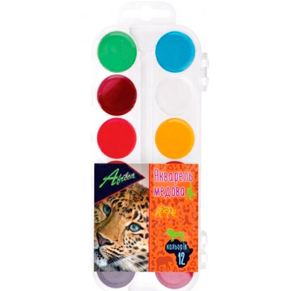 Краска акварельная Economix E60116 Africa 12 цветов