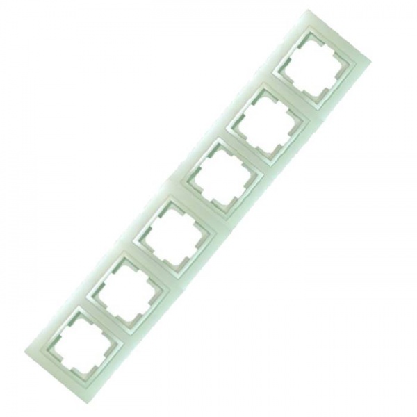Рамка шестиместная Mono Despina универсальная жемчуг 102-250000-166