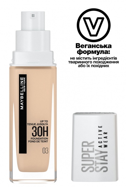 Крем тональный Maybelline New York Super Stay 30H 3 True Ivory 30 мл