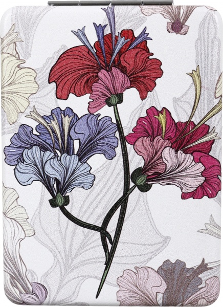 Зеркало карманное косметическое Лідер Канц Цветы в ассортименте 